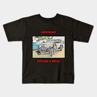 Royal Vintage Legendary Classic Car Kids T-Shirt